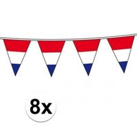 8x Hollandse vlaggenlijnen 10 meter per stuk
