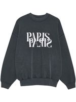 ANINE BING sweat Jaci à imprimé Paris - Noir