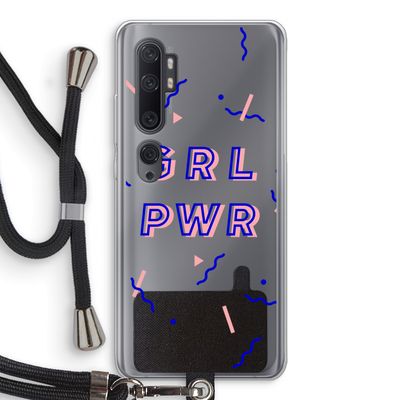 GRL PWR: Xiaomi Mi Note 10 Transparant Hoesje met koord