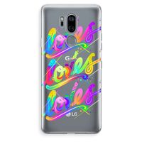 Loves: LG G7 Thinq Transparant Hoesje Loves: LG G7 Thinq Transparant Hoesje