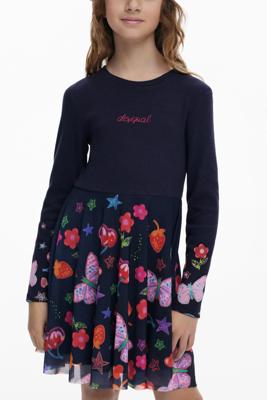 Jurk met tule rok vormen - BLUE - 13/14