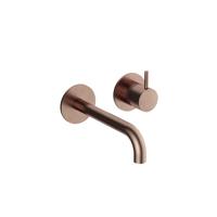 Hotbath Cobber Afbouwdeel - voor wastafelkraan - 18cm uitloop - Geborsteld Koper PVD CB105EXT18BCP