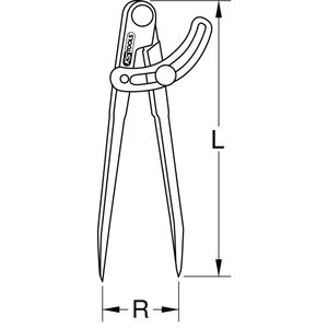 KS Tools 3000416 Puntpasser Gereedschapsstaal