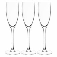 6x Stuks Champagneglazen Van Glas 160 Ml - Champagneglazen - thumbnail