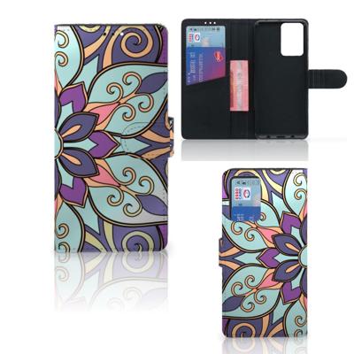 Xiaomi Redmi Note 10 Pro Hoesje Purple Flower