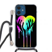 Hold My Heart: iPhone 12 mini Transparant Hoesje met koord