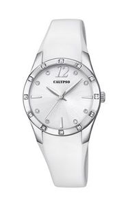 Horlogeband Calypso k5714-1 Kunststof/Plastic Wit 17mm