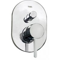 Douchekraan Tres Alplus | Inbouw | Mengkraan | Excl.Inbouwdeel | 2-weg | Rond | Chroom
