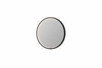 INK SP24 ronde spiegel in stalen kader met dimbare LED-verlichting, color changing, spiegelverwarming en schakelaar 60 x 4 x 60 cm, geborsteld metal