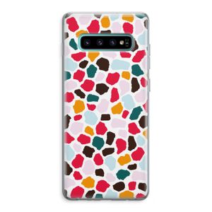 Colored Giraffe: Samsung Galaxy S10 Plus Transparant Hoesje