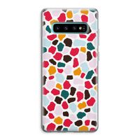Colored Giraffe: Samsung Galaxy S10 Plus Transparant Hoesje