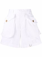 DSQUARED2 short à taille haute - Blanc