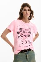 T-shirt hart Mickey en Minnie Mouse™ - RED - M