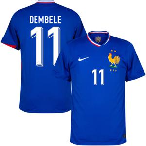 Frankrijk Shirt Thuis 2024-2025 + Dembele 11