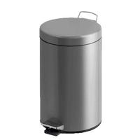 Pedaalemmer v-part 12 liter mat rvs | 2 stuks