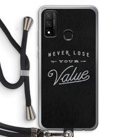 Never lose your value: Huawei P Smart (2020) Transparant Hoesje met koord