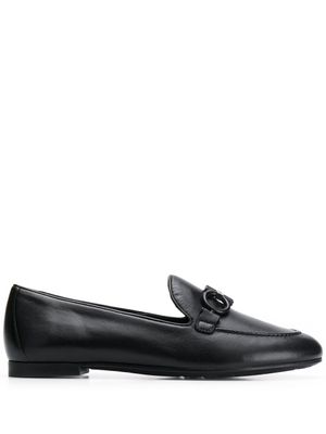 Ferragamo mocassins à détail de boucle - Noir