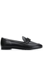 Ferragamo mocassins à détail de boucle - Noir
