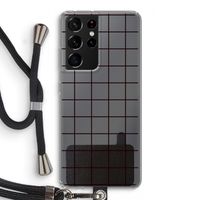Rooster: Samsung Galaxy S21 Ultra Transparant Hoesje met koord