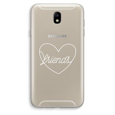Friends heart pastel: Samsung Galaxy J7 (2017) Transparant Hoesje
