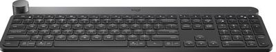 Logitech Craft Advanced keyboard with creative input dial toetsenbord RF-draadloos + Bluetooth QWERTY Scandinavisch Zwart, Grijs Logitech Craft Advanced keyboard with creative input dial toetsenbord RF-draadloos + Bluetooth QWERTY Scandinavisch Zwart, Grijs