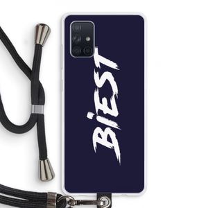 Biest: Samsung Galaxy A71 Transparant Hoesje met koord