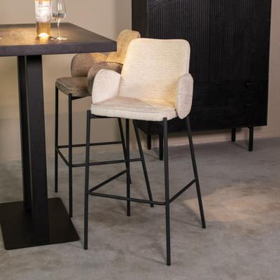 LABEL51 Barkruk Joni - Crème - Elegance - Zithoogte 78 LABEL51 Barkruk Joni - Crème - Elegance - Zithoogte 78