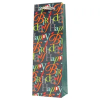 Geschenktas Happy Birthday 12,5 x 8 x 36 cm | 20 stuks