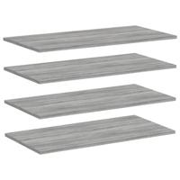 vidaXL Wandschappen 4 st 80x40x1,5 cm bewerkt hout grijs sonoma eiken