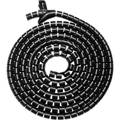 SpeaKa Professional SP-13402976 Kabelslang Polyurethaan (PE) Zwart (Ø x l) 30 mm x 1 m 1 stuk(s)