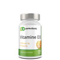 Perfectbody Vitamine D3 - 15mcg - 200 Softgels