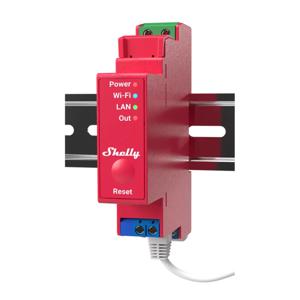 Shelly Pro 1 PM relais 1-kanaals, Wifi, LAN, Bluetooth