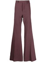 Rick Owens pantalon en laine à coupe évasée - Violet