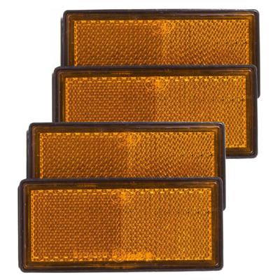 Benson Reflector - set 4x - oranje - schroefbevestiging - 86 x 40 mm