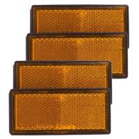Benson Reflector - set 4x - oranje - schroefbevestiging - 86 x 40 mm