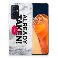 OnePlus 9 | Siliconen hoesje | met naam Already Taken White