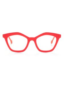 L.A. EYEWORKS lunettes de vue Ronette à monture géométrique - Rouge