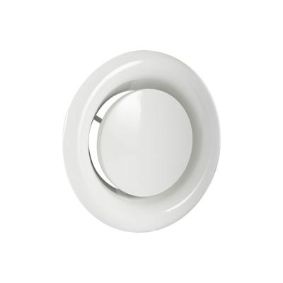 Afzuigventiel met aansluitbus Ø125 mm wit