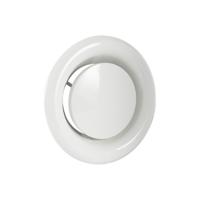 Afzuigventiel met aansluitbus Ø125 mm wit - thumbnail