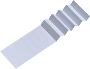 Ruiterstroken set voor Alzicht ruiters 65 mm wit