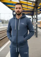 Indigo Denim - Joggingpak Heren - Navy Airforce - Rits