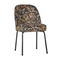 WOOOD Eetkamerstoel 'Vogue' Velvet, kleur Bouquet Zwart