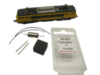 micromotor NF003G N ombouwkit voor fleischmann NS1600 SNCF BB 1500, 1600, 22200, 7200 - thumbnail