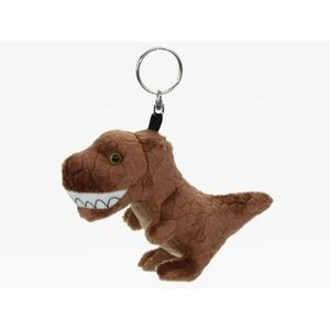 Pluche knuffel T-rex dinosaurus sleutelhanger 16 cm