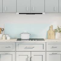 VidaXL Spatschermen keuken 2 st 70x60 cm gehard glas wit