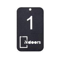 Ndoors kleurstaal zwart - per stuk