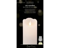 Lumineo Led kaars waving wit/warm wit 3st Lumineo Led kaars waving wit/warm wit 3st