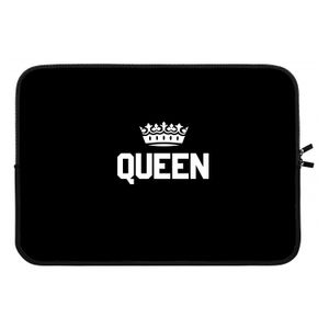 Queen zwart: Laptop sleeve 13 inch