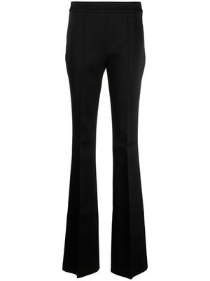 Givenchy pantalon court évasé en satin - Noir