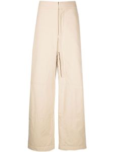 Jacquemus pantalon ample à taille haute - Tons neutres